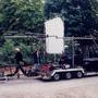 Bernard Château on the shooting of a commercial, in Fontainebleau (1996) - Bernard Château Collection 