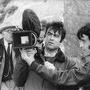 Armand Marco, right, assistant camera of Alain Levent on "Death of a Jew", in 1970 - Photo Jacob Agor 
