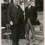 Louis Lumière et William Hays, en postsynchronisation dans les studios de Pagnol, c. 1934-1942 - Tirage argentique d'époque 