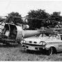 Tournage avec une Mercury 1958, dans les années 1960 - DR - Archives Bernard Château 