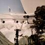 Tournage d'une maquette d'avion et nuages en Dacron avec le Field-Recorder d'Excalibur 