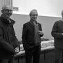 Rémy Chevrin, Marc Nicolas, Matthieu Poirot-Delpech et Eric Guichard, à La fémis en mars 2015 - Photo Jean-Jacques Bouhon 