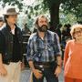 Sur le tournage de "Fucking Fernand", en 1987 - Gérard Mordillat, Jean Monsigny et Vera Belmont ; en arrière-plan à gauche, Suzel (...) 