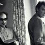 Jean-Luc Godard et Johnny Hallyday 
