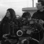 Céline Bozon, à gauche - Sur le tournage du Passsager d'Eric Caravaca - Photo Jaennick Gravelines 