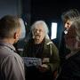 Daniel Patard-Duterlay, conversant avec Yann Blitte, et deux visiteurs sur le stand Panalux - Photo Tristan Happel / AFC - Micro Salon 2014 