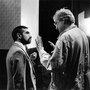 Martin Scorsese et Bertrand Tavernier sur le tournage d'"Autour de minuit", en 1986 - Photo Etienne George 