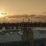 Soleil couchant sur les toits de Paris 