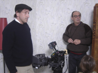 Jean-Pascal Hattu et Pascal Poucet - sur le tournage de <i>7 ans</i>