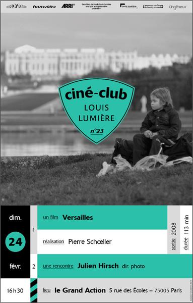 "Versailles", projeté au Ciné-club de l'Ecole Louis-Lumière