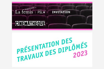 Les travaux de fin d'études 2023 de La Fémis projetés à la Cinémathèque française