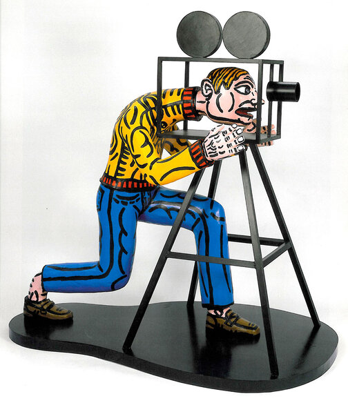 "Le réalisateur la tête dans la machine", Robert Combas, 2007