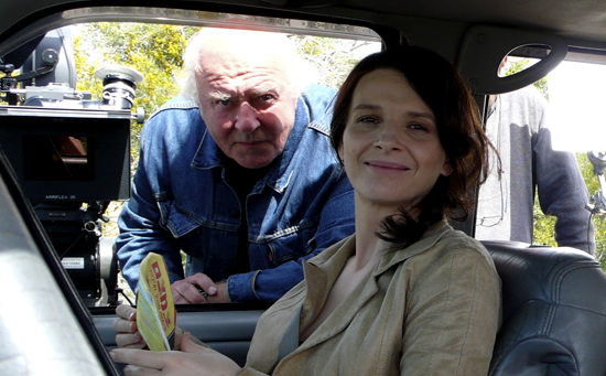 Christian Berger and Juliette Binoche - On location of <i>Disengagement</i>