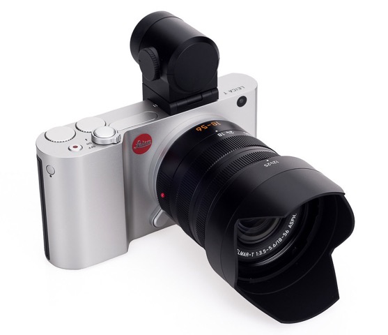 Leica T équipé d'un zoom Leica Vario-Elmar-T 18–56 mm 