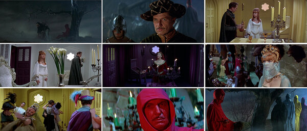 "Le Masque de la mort rouge" - Captures d'images d'après DVD