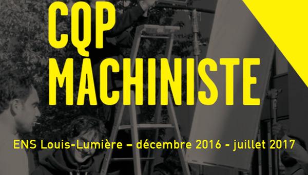 Formation aux CQP "Machiniste" et "Chef machiniste", ouverture des inscriptions