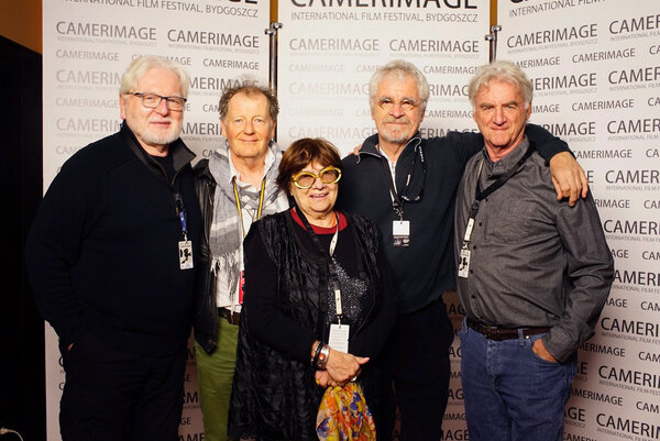 Jury of the Directors' Debuts Competition - From left to right : Andrzej Krakovski, Andrew Dunn, Marta Meszaros, Richard Andry and Charles Minsky