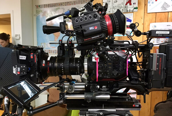 The EVA1 setup on the shooting of "Des rêves au-dessus de leur tête", DP: Eric Guichard, AFC, Production: Son et Lumière, Rentals: TSF/Telline