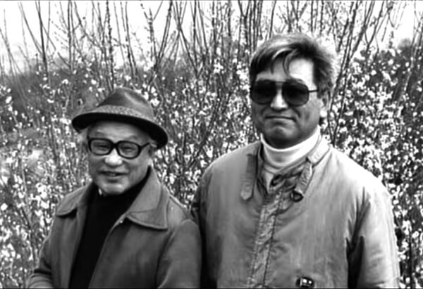 Kazuo Miyagawa et Masahiro Shinoda, en 1977