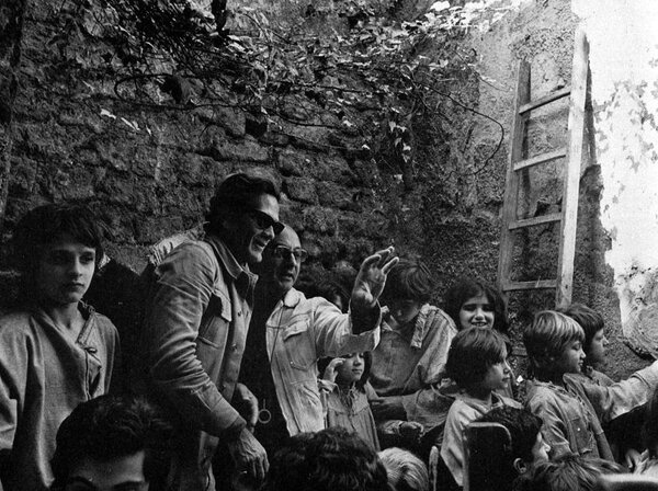 Pier Paolo Pasolini et Tonino Delli Colli sur le tournage du "Décaméron", en 1971 - DR