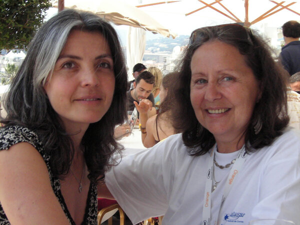 Sandrine Taisson et Annick Mullatier, au Festival de Cannes, en mai 2007 - Photo JN Ferragut