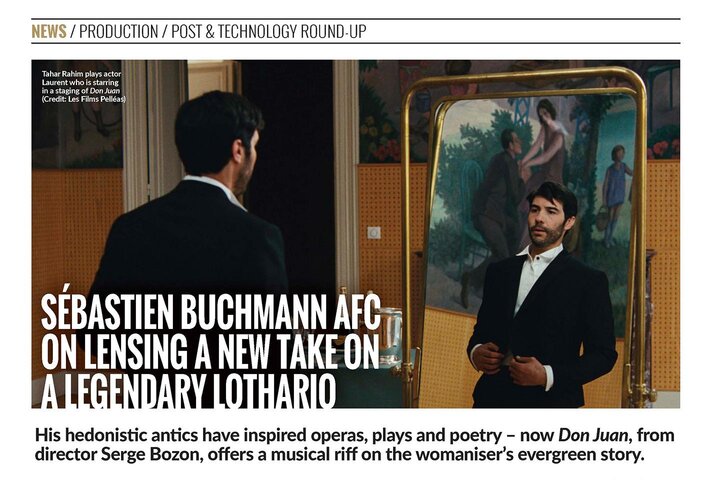 Le travail de Sébastien Buchmann, AFC, sur "Don Juan", de Serge Bozon, dans les pages du "British Cinematographer" n° 112