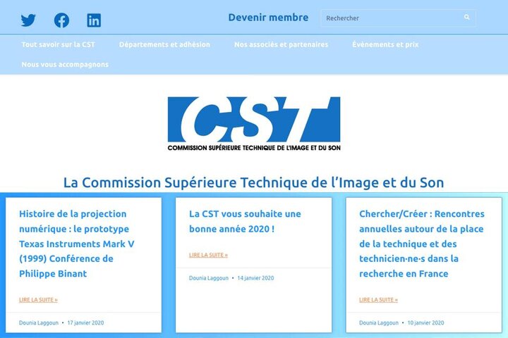 Le site Internet de la CST, bien dans ses nouveaux habits