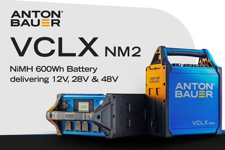 TRM annonce le nouveau bloc batterie VCLX NM2 d'Anton Bauer