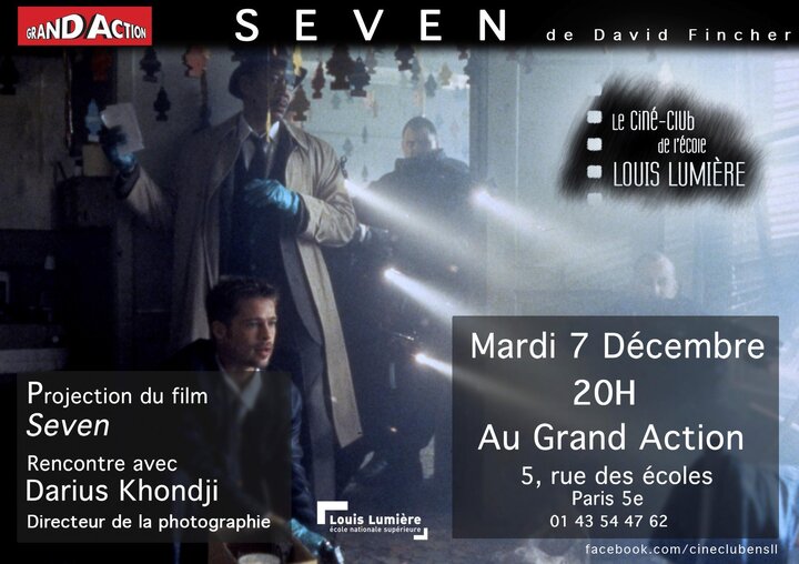 Projection de "Seven" au ciné-club de l'Ecole Louis-Lumière