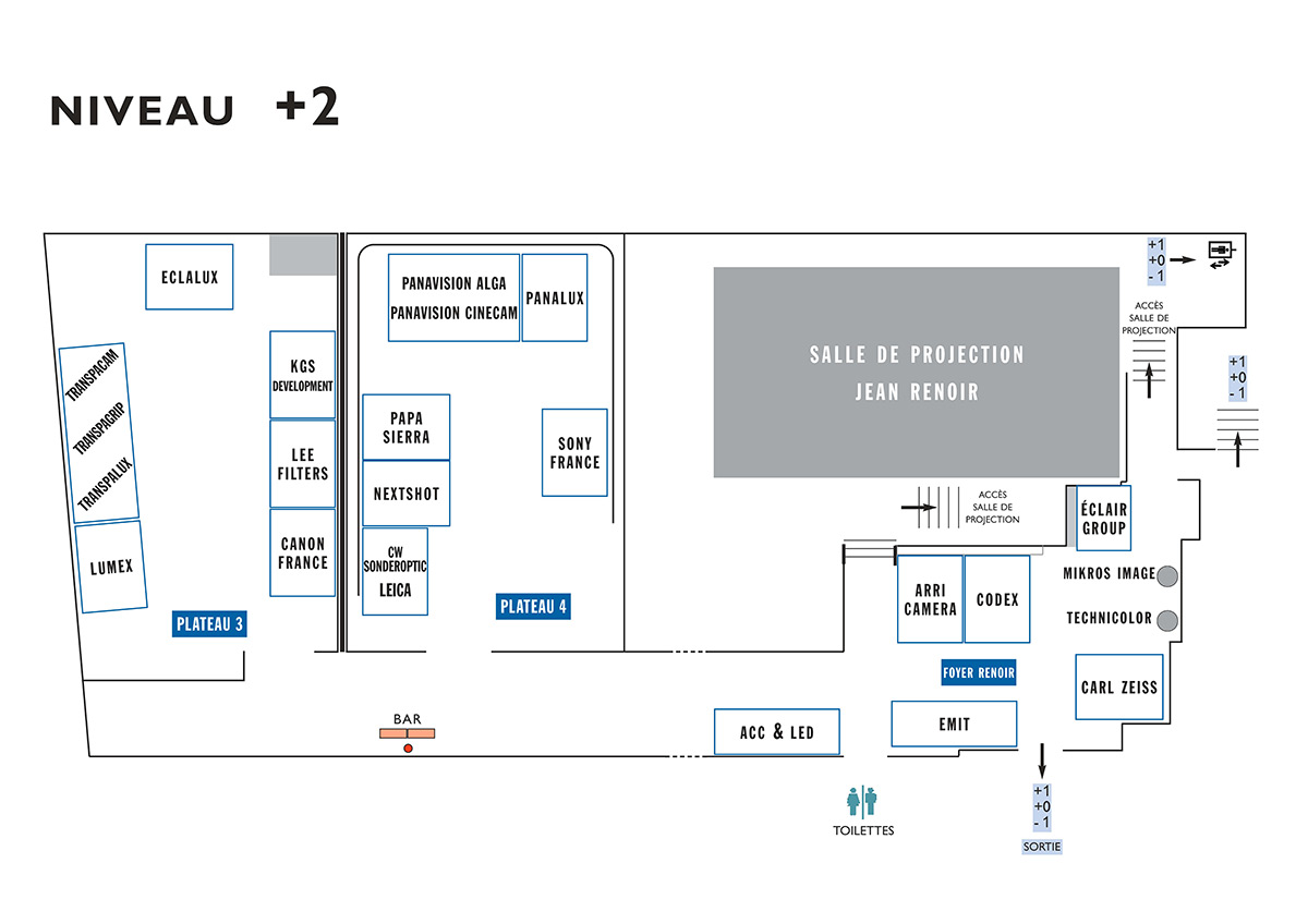 Maps of each level of the AFC Micro Salon 2015 Afcinema