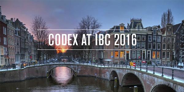 "Codex - Un Workflow" à l'IBC 2016 Communiqué