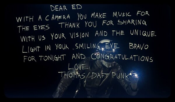 Hommage de Thomas Bangalter, de Daft Punk, à Ed Lachman, ASC