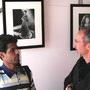Le directeur de la photo indien Anay Goswamy et Rémy Chevrin, président de l'AFC - sur l'espace AFC-CST (Photo Jean-Noël Ferragut) 