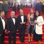 Thierry Beaumel, Eric Vaucher, Alain Rémond, Maguy Fournereau et Francine Lévy, membres du jury du Prix Vulcain - Photo (...) 