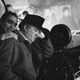 Giuseppe Rotunno et Federico Fellini sur le tournage du "Satyricon" (1969) 