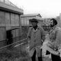 Jacques Tati et Jean Badal sur le tournage de "Play Time", en 1967 - DR 