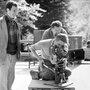 François Tuffaut et Raoul Coutard sur le tournage de "Jules et Jim", en 1961 - Photo Raymond Cauchetier 