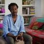 Guy Régis Jr. écrivain et metteur en scène, né à Port-au-Prince - Photo David Quesemand 