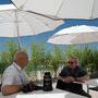 Tommaso Vergallo et Guillaume Schiffman, invité de Leitz sur la plage Nespresso - Photo Ariane Damain-Vergallo 