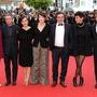 Le jury de la Caméra d'or - De g. à d. : Iris Brey, Jean-Marie Larrieu, Jeanne Lapoirie, Ursula Meier, Arnaud Larrieu, Marie Amachoukeli, (…) 