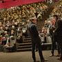 Le public venu assister à la Master Class - De g. à d. : Janick Leconte, Eric Gautier et Jean-Claude Raspiengeas 