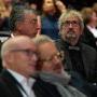 Jean-Marie Dreujou et Jean Rabasse pendant que les invités remplissent la Grande salle - Photo Katarzyna Średnicka 