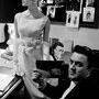 Deborah Dixon et Federico Fellini, haute couture italienne, pour "Harper's Bazaar", Rome, Italie, 1962 - © Studio Frank Horvat, (…) 