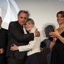 Darius Khondji et Agnès Godard, entre Emmanuel Sprauel et Séverine Serrano - Photo Pauline Maillet pour Angénieux 
