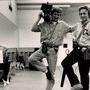 John Davey et Frederick Wiseman sur le tournage de "Ballet", New York, 1993 