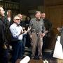 Martin Scorsese, Michael Ballhaus et Jack Nicholson sur le tournage des "Infiltrés" 