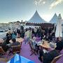 La terrasse du Pavillon CST pendant le cocktail - Photo Hazem Berraba 