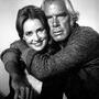 Jeanne Moreau et Lee Marvin sur le tournage de "Monte Walsh", de William A. Fraker, en 1969 