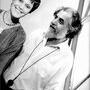 Marie-Laure Augry et Jean Badal sur le plateau du Journal de 20 Heures, en 1985 - Photo Maurice-Frédérick Calatchi 