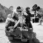 Miklós Jancsó, Armand Marco et Noël Véry sur le tournage de "L'Aube", en 1985[en]Miklós Jancsó, Armand Marco and Noël Véry on the (…) 